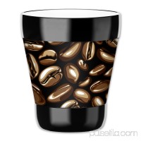 Mugzie 12-Ounce "Low Ball" Tumbler Drink Cup with Removable Insulated Wetsuit Cover - Coffee Beans   